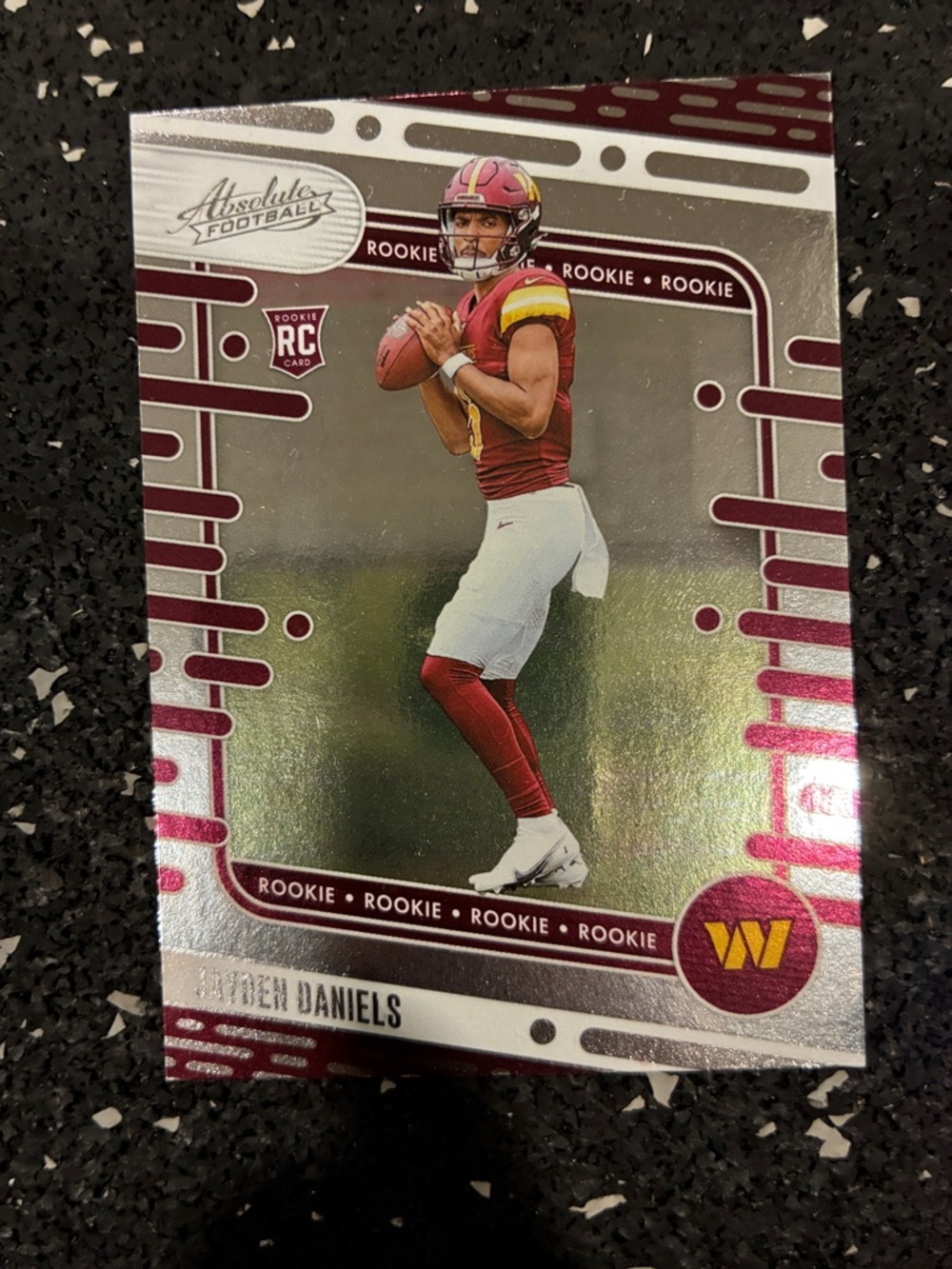 Panini Maroon White Football Rookie Card